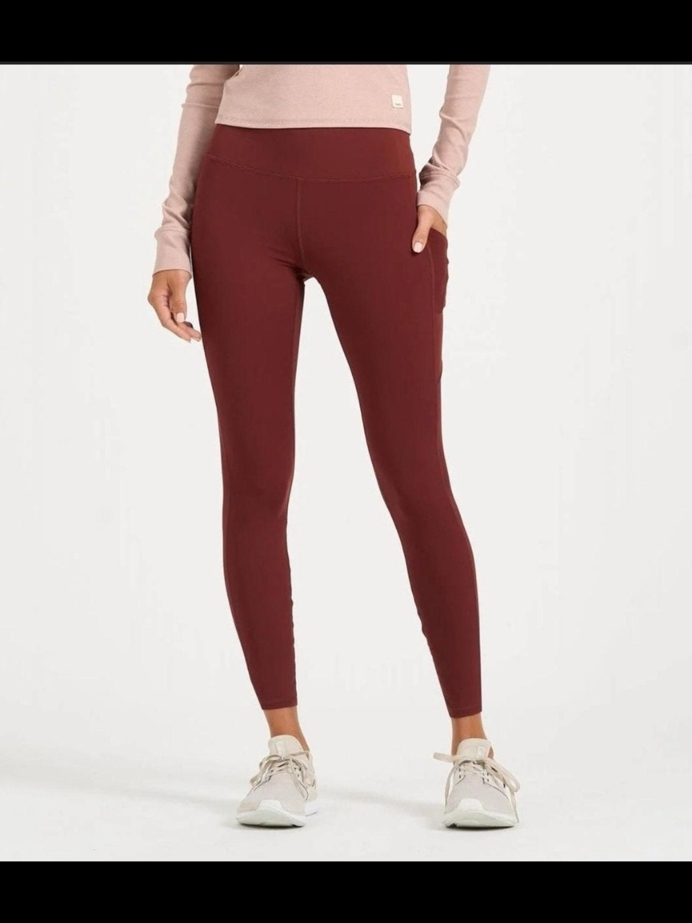 Vuori Women's Stride Leggings Brick Size 12